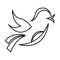cute bird isolated icon vector illustration design