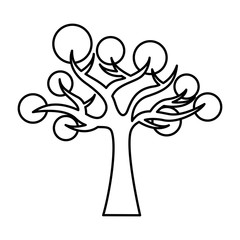 tree plant ecology symbol vector illustration design