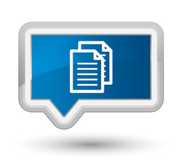 Documents icon prime blue banner button