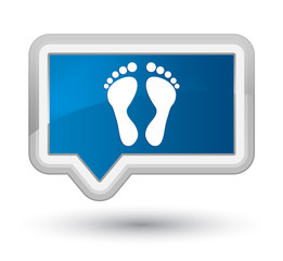 Footprint icon prime blue banner button