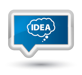 Idea bubble icon prime blue banner button