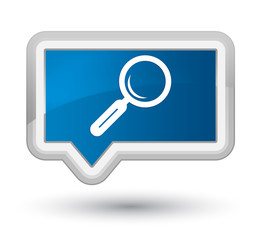 Magnifying glass icon prime blue banner button