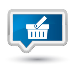 Shopping cart icon prime blue banner button