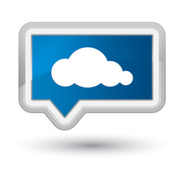 Cloud icon prime blue banner button