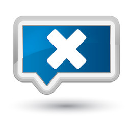 Fototapeta premium Cancel icon prime blue banner button