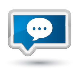 Conversation icon prime blue banner button