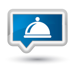Food dish icon prime blue banner button