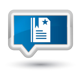 Bookmark icon prime blue banner button