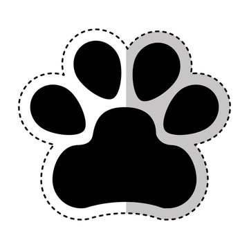 paw footprint isolated icon vector illustration design