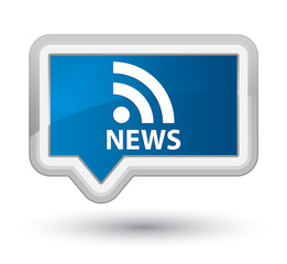 News (RSS icon) prime blue banner button