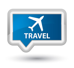 Travel (plane icon) prime blue banner button