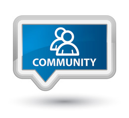 Community (group icon) prime blue banner button