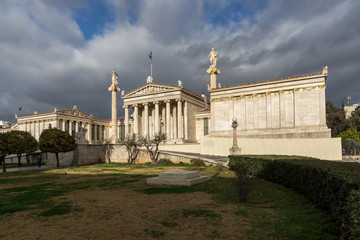 Panoramic view of Academy of Athens, Attica, Greece