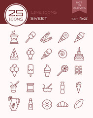 Line icons sweet set №2
