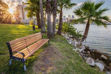 park bench