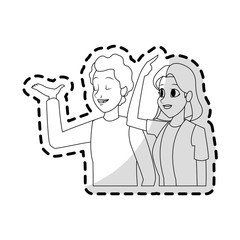 young adults icon image vector illustration design