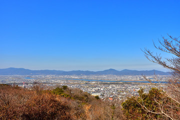 眉山公園から見た北側の風景(2017年2月)