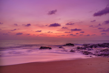 Obraz premium Sunset Khao Lak beach Thailand
