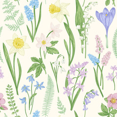 Seamless floral pattern.