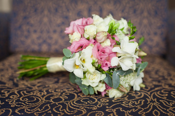 Wedding bouquet from pretty roses