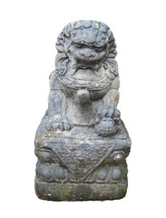 Stone Lion sculpture, symbol of protection & power in Oriental Asia especially China