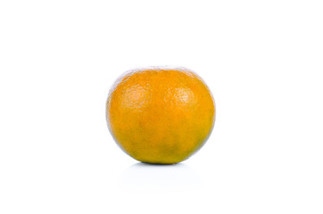 tangerine on white background