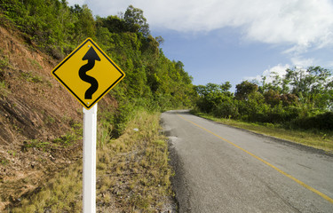 The road under the Blue Sky