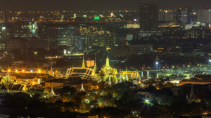 Wat phra kaew and wat pho in Bangkok,Thailand.