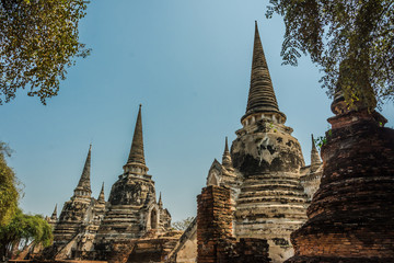 Fototapeta premium AYUTTHAYA, THAILAND Ruins and Antiques at the Ayutthaya Historical Park