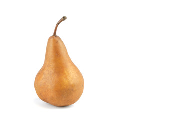 single pear isolated on white background