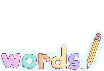 Words Pencil Lettering