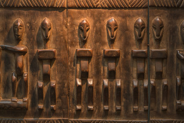 african wood craft pattern