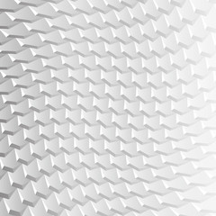White background with pattern of hexagonal tiles overlayed as fish scales
