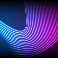 Bright shiny neon lines background