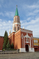 Nikolskaya tower of Moscow Kremlin at red square, Moscow, Russia