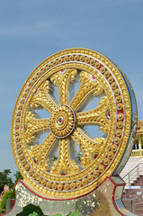 pattern temple, Roller stone in Thailand