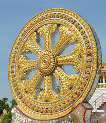 pattern temple, Roller stone in Thailand
