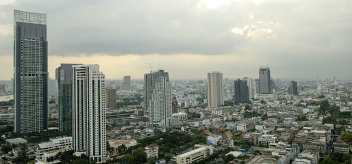 Fototapeta na wymiar top view of Bangkok city