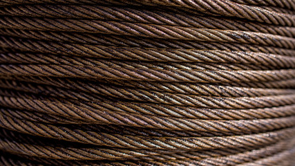 Steel rope.