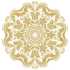 Fototapeta premium Oriental pattern with arabesques and floral elements. Traditional classic ornament