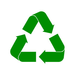 Obraz premium Recycle sign on white