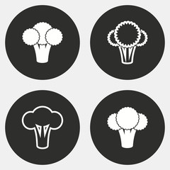 Broccoli icon set.