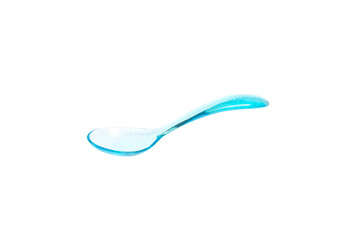 Light Blue Plastic Spoon