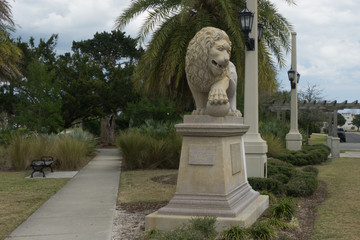 Park Lion Statue