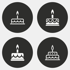 Cake icon set.