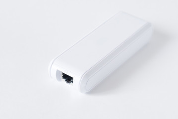 Generic Internet networking device router isolated over the white background