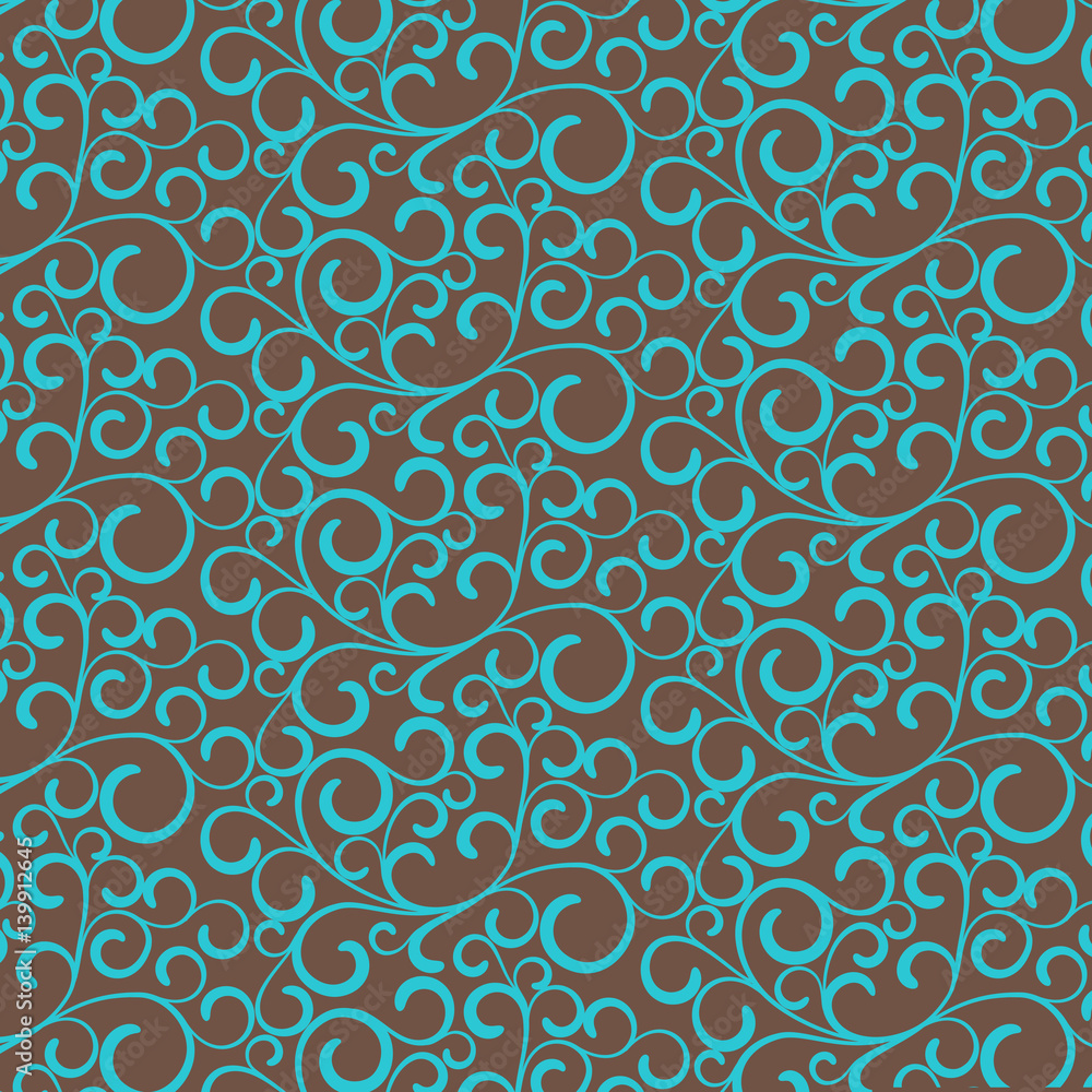 Poster repeating abstract background with curl