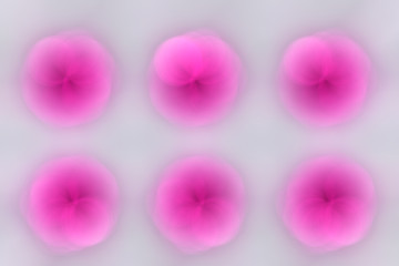 Glowing blur pink flower on a light