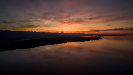 Fototapeta premium sunset over Denman Island