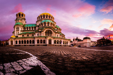Alexander Nevsky Cathedral in Sofia city Bulgaria